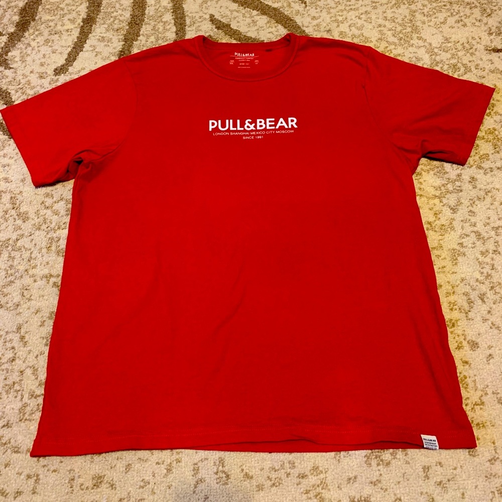 Pull & Bear red shirt XXL
